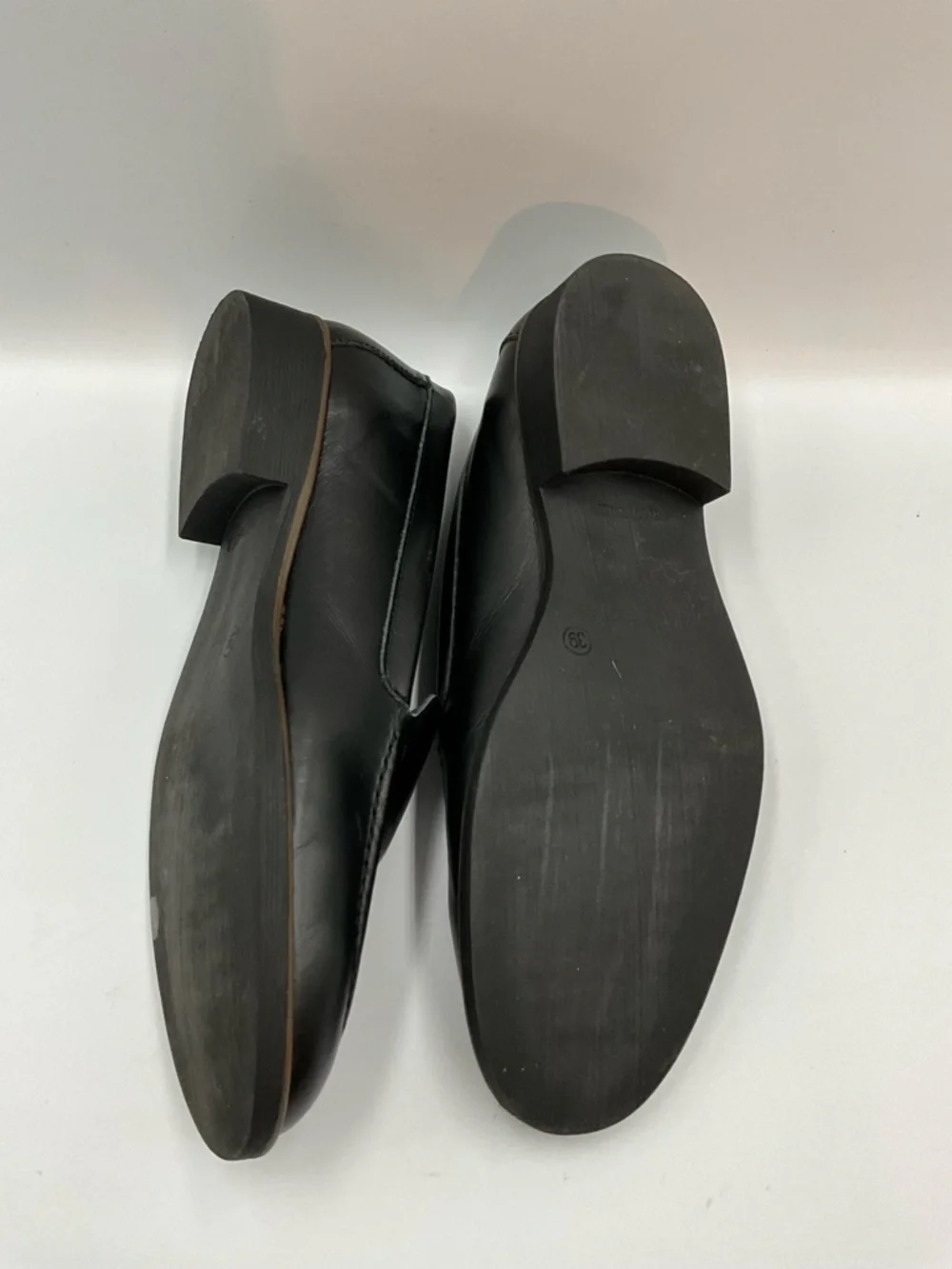 Enzo Tesati Loafers Size 8 (39) Black Leather Slip-On Loafers